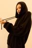 SMIEUR Fur Knit Zip-Up (Black)