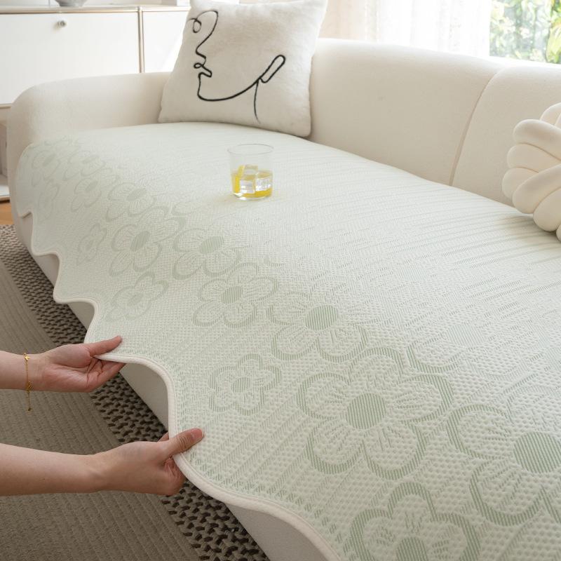 Cool Doudou Special-Shaped Sofa Cushion, Summer Ice Silk Mat Cushion  New Non-Slip Straight Row Cold Cover Cover Cover