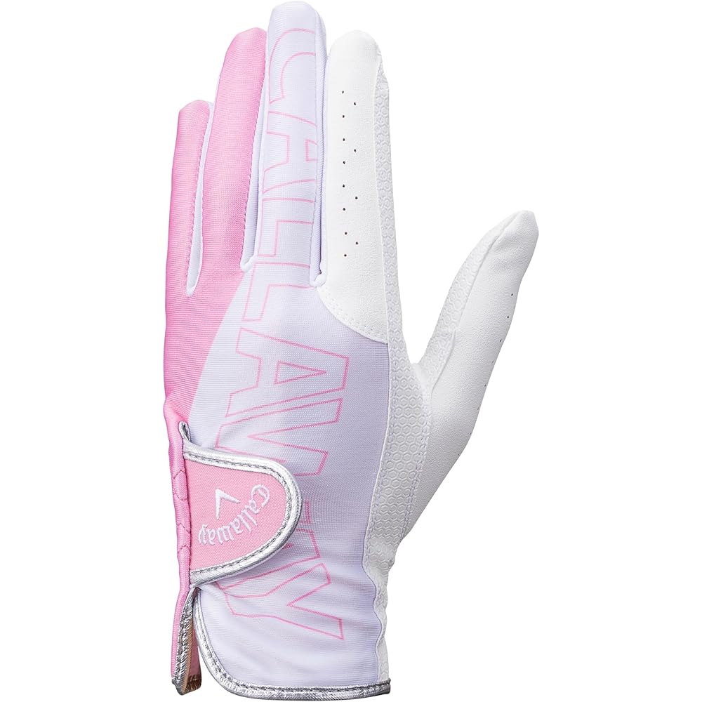 Callaway CHEV Dual Women's Golf Gloves Pink 19cm Size for Both Hands