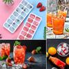 Ice Cube Trays 14 Grids Silicone Ice Cube Molds with Removable Lid Easy-Release For Cocktail Freezer Kitchen Tools