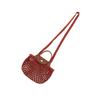 Longchamp Le Pliage Filet Hollow Design Fabric Mesh Bag Woven Handheld Crossbody Shoulder Bag Mini Women Bags Chestnut 10139HVH204