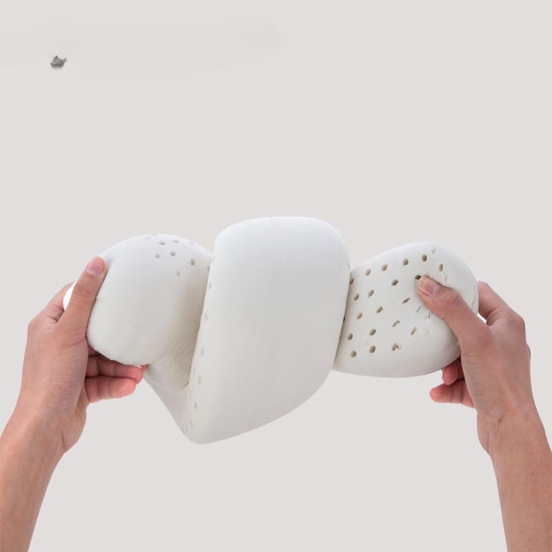 Natural Latex U-shaped Pillows Neck Pillow On the Airplane Ealth Care Orthopedic Massage Pillow for Travel