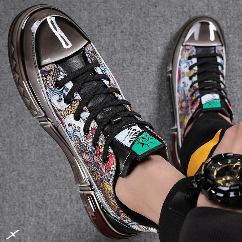 Fashion Men's Casual Shoes Spring Low-top Casual Sneakers All-match Men's Shoes