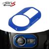 Blue Headlight Switch Button Panel Decor Cover Trim For 18-23 Jeep Wrangler JL