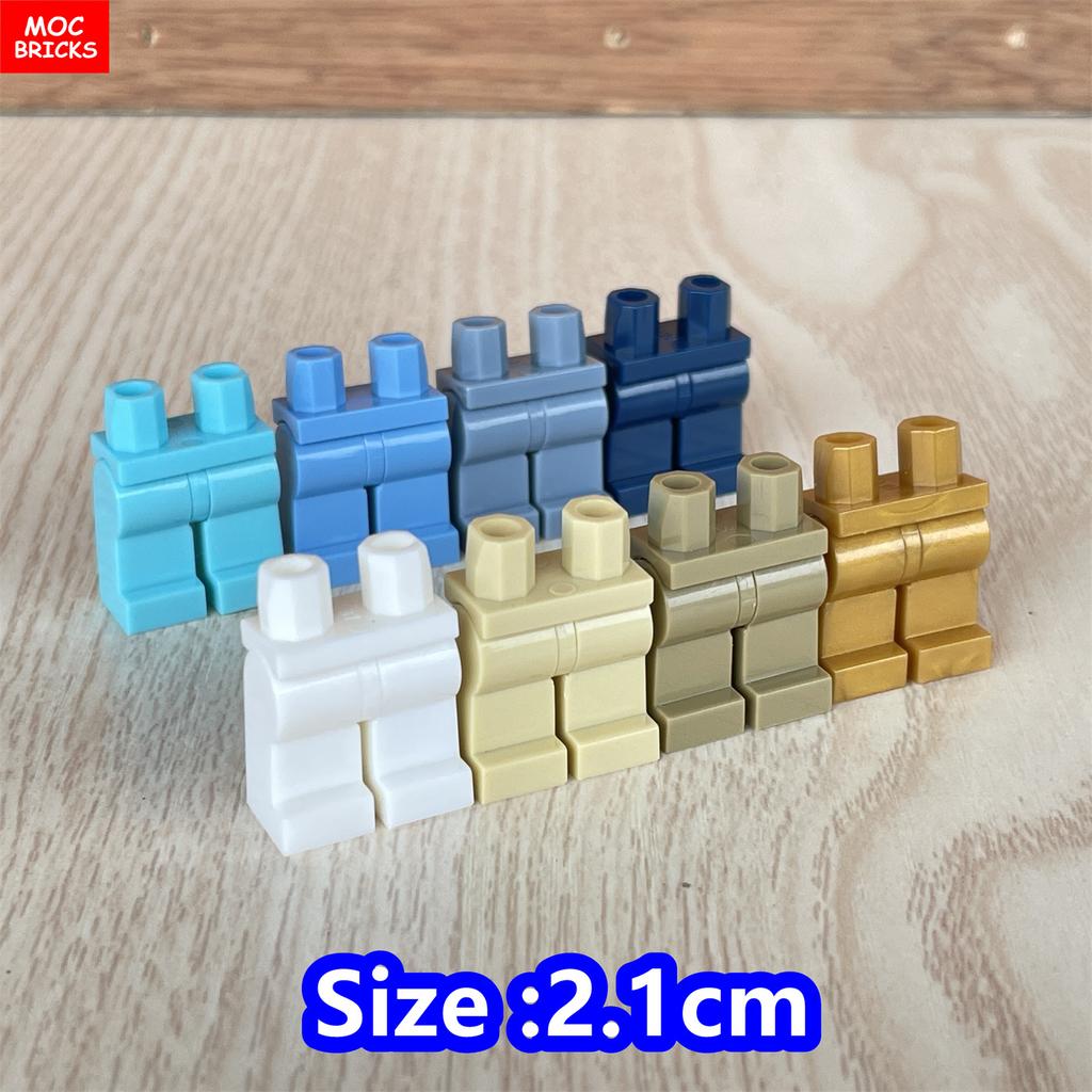 8pcs/lot MOC Bricks Blank Pants Legs Body Wear Figure Accessory Assembled Building Blocks Toy Kids Plastic Dolls