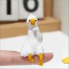 Resin Cartoon Animal Decor For Desk Car Dashboard Tv Monitor Gift Idea Cute 3D Duck Figurine Mini Resin Duck Ornament Playful