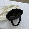 Large Capacity Solid Color Simple Versatile Women Single Shoulder Commuter Tote Bag