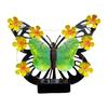 Solar Light, Butterfly Design Outdoor Wall Decor, Garden Art Soft Glowing Solar Light, Hand-Painted UV Coated Solar Light for Yard Patio Party