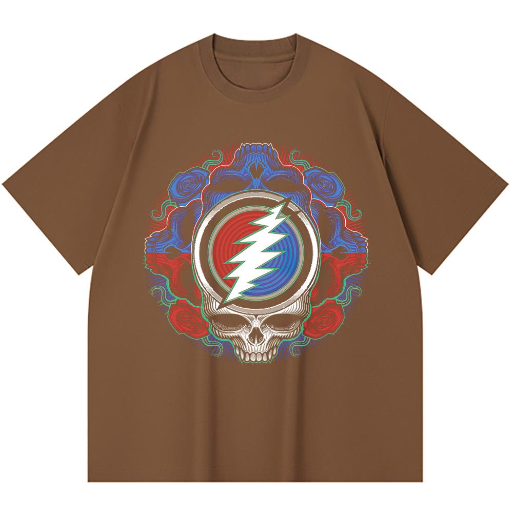 230 Gsm 100% Cotton Heavy Metal T-Shirt  Rock Band Popular Music Print Unisex Heavy Cotton T Shirt