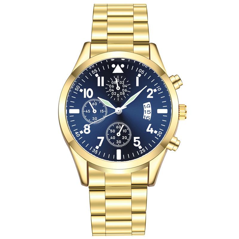 1PC Men Luxury Watch Fashion Business Calendar Men Steel Belt Watches Classic Luminous Quartz Wristwatch Relogios Masculino