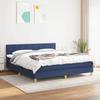 Cadre de lit avec matelas - Maison Exclusive - 180x200 cm - Tête de lit réglable - Tissu bleu