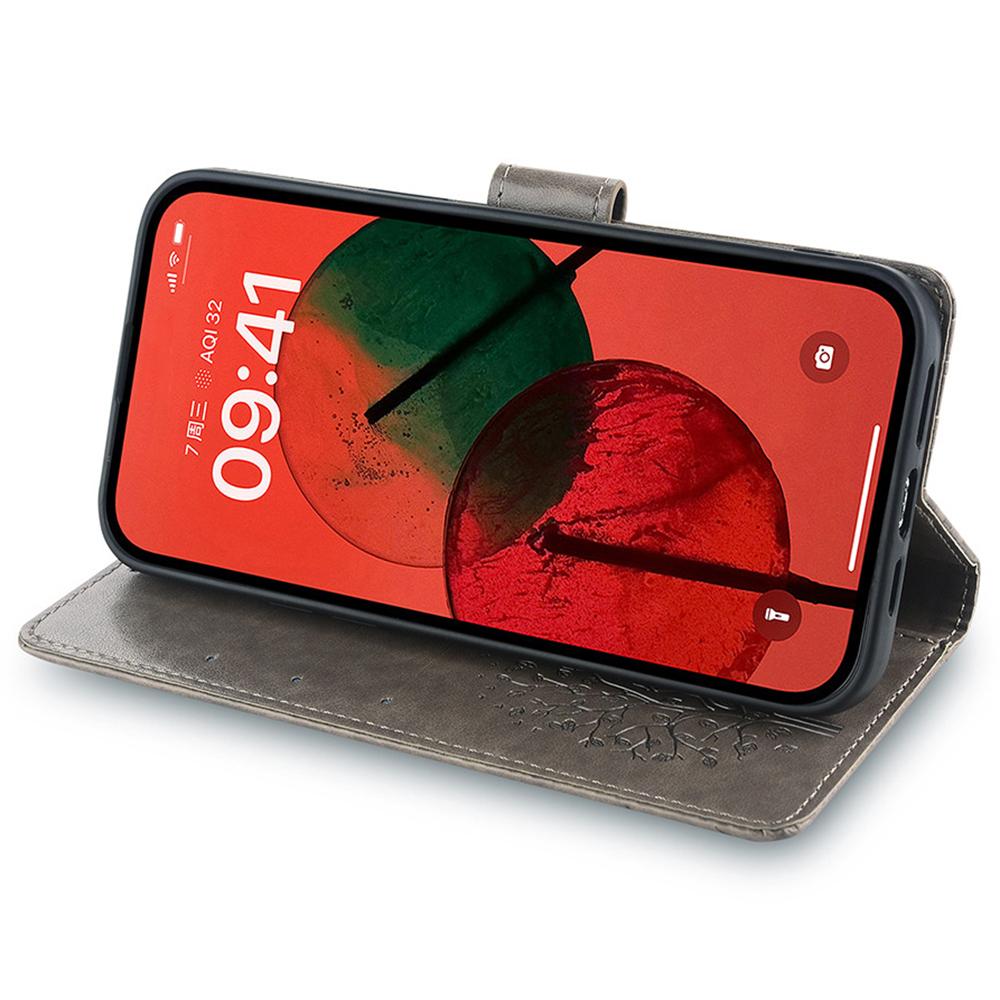 For Infinix Note 40 Pro 5G Case Tree Imprinted Stand Leather Wallet Phone Cover