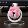 Pink Bow Chastity Cages Sissy Gay Two-tone Craft Chastity Locks Male Locks Pseudo Sissy Chastity Device Escape-proof Cheat-proof