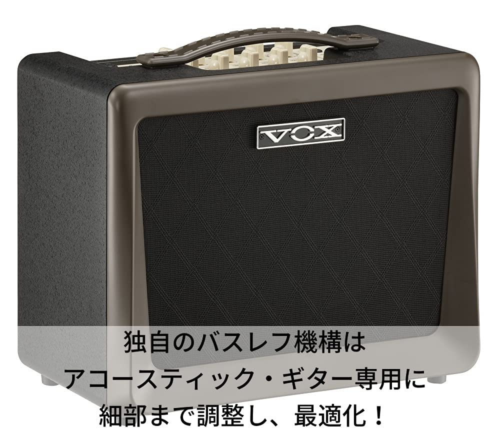 VOX Nutube Acoustic Guitar Amplifier VX50 AG: Compact and Lightweight Design with 50W High Output, Ideal for Home Practice, Studio, and Stage