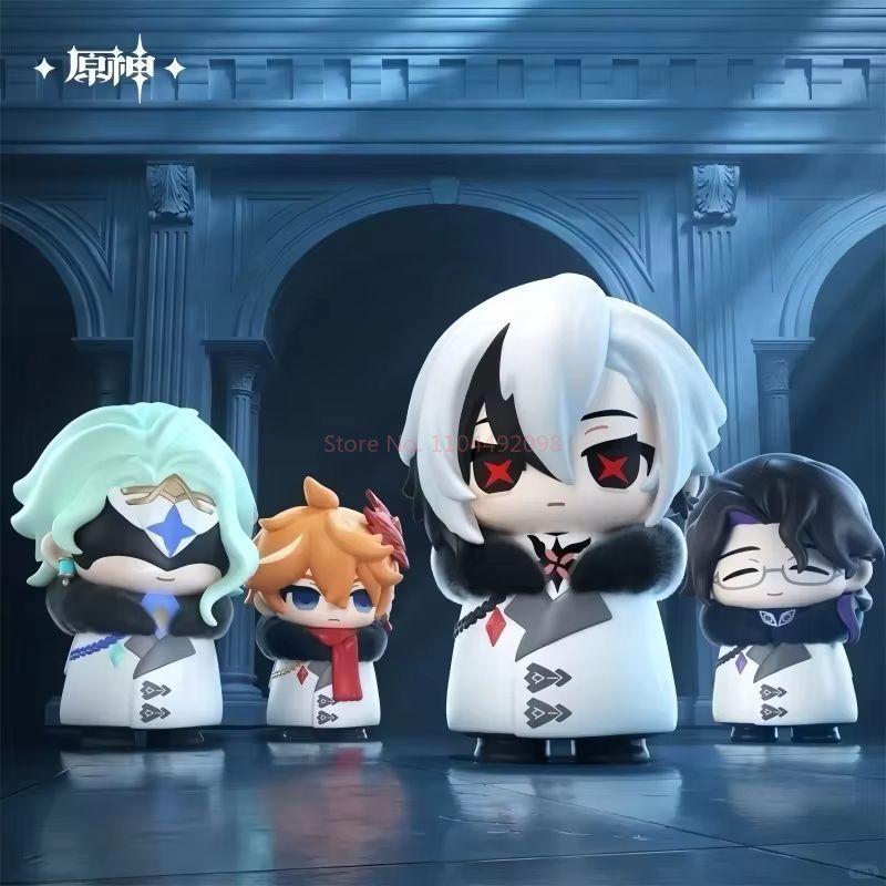 New Hot Genuine Stock Genshin Impact Fatui Harbinger Series  Toys Q Version Model Decoration Birthday Surprise Gifts