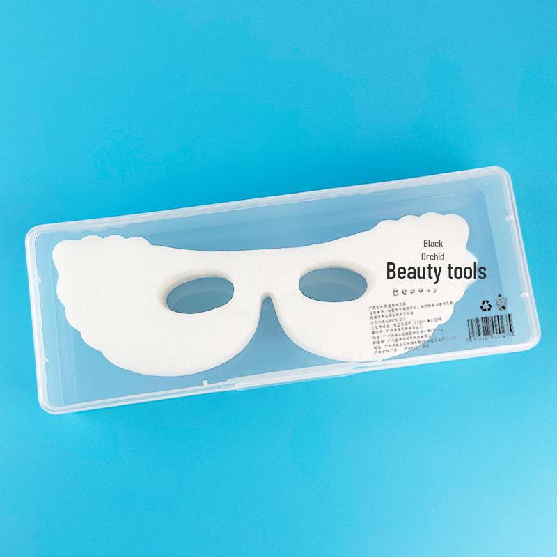 Disposable Silk Cotton Eye Mask for Spa Eye Care with Black Orchid Essence