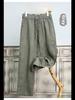 Men's Lightweight Linen Wide-Leg Trousers - Summer Casual, Loose, and Breathable