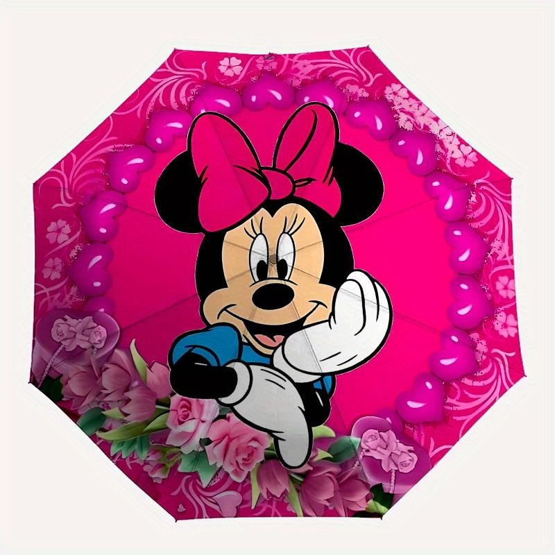 

Disney Minnie Mouse Manual Opening and Closing Umbrella - 8-Rib Reinforced Folding Design, Lightweight and Portable, Suitable for Daily Busi