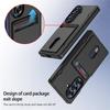 Wallet Slot Card Holder Hinge Protective Phone Case for Samsung Galaxy Z Fold 7 Fold7 5G Protector Shockproof Hard Shell Cover