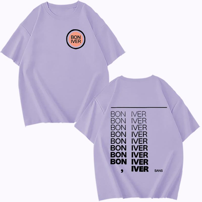 Bon Iver Sable Fable Album 2025 T-shirt men women Oversized 100% Cotton Hot sale short sleeve Summer print Unisex plus size tops