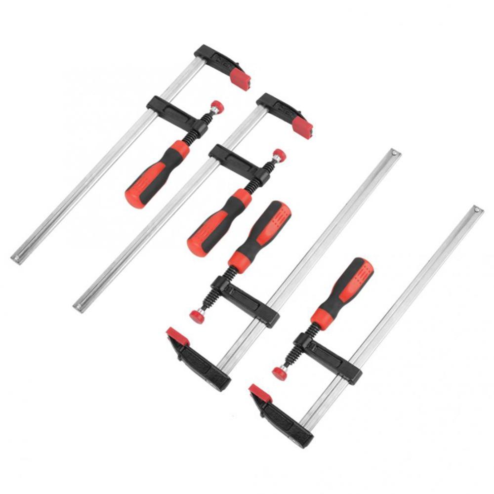 4pcs Ergonomic Grip F Style Bar Clamps Quick Slide Heavy Duty Clamps  For Woodworking