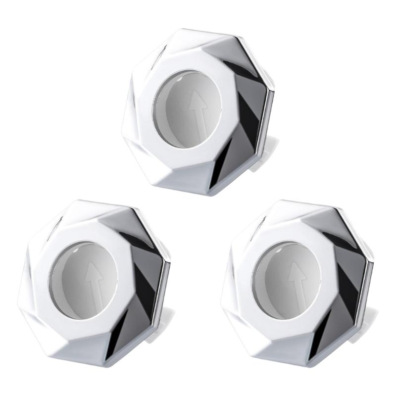 

3Pieces Sturdy ABS Materials Sink Overflows Covers Accessory for Aesthetic and Functional Bathrooms Elegant Color 1 серебряный