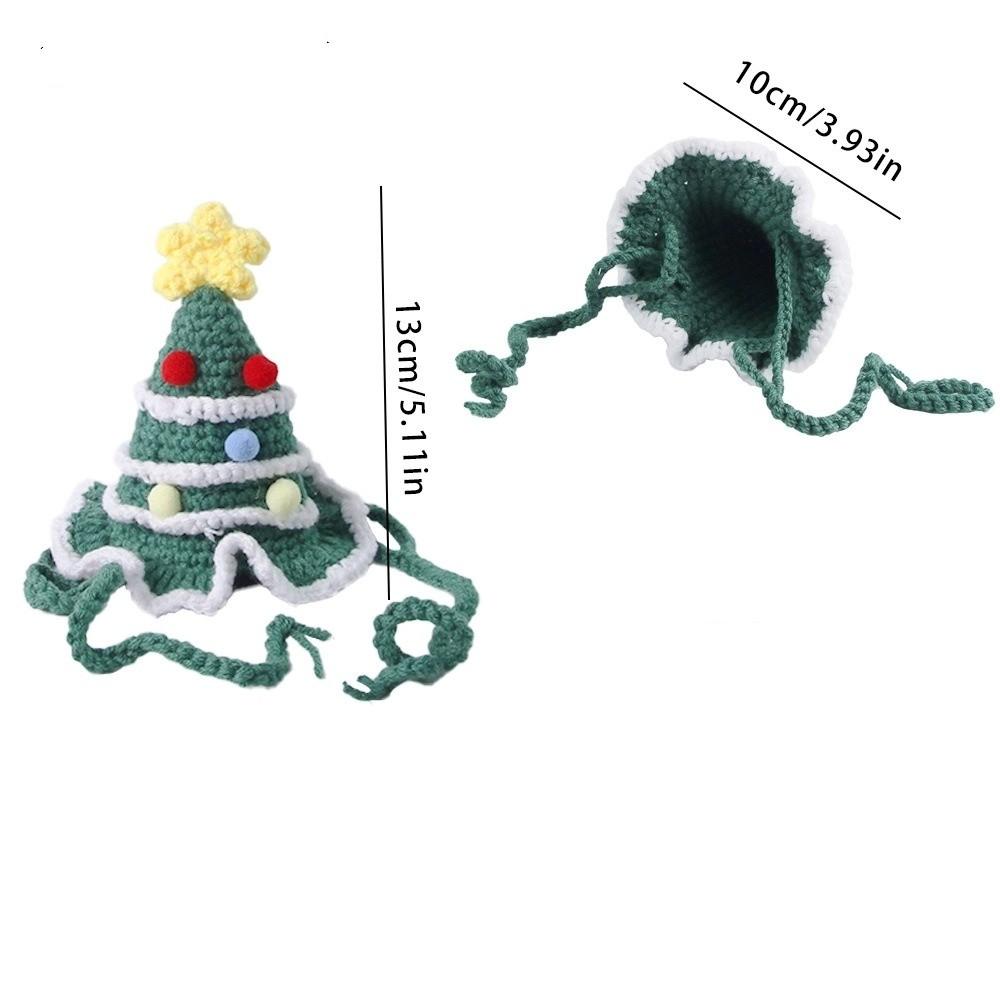 Soft Pet Christmas Hats Comfortable Dog Christmas Tree Hat Pet Costume Pet Cosplay Hat Party