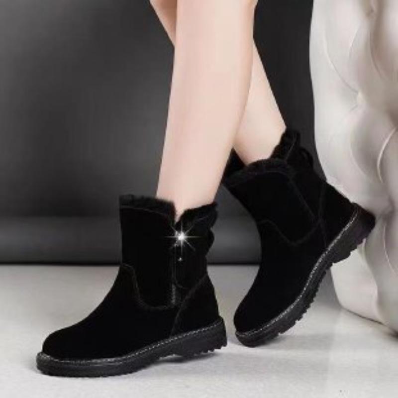 Snow Boots with Padded Soles, New Mid-calf Boots, Cotton Shoes, Women's Anti-slip Shoes
