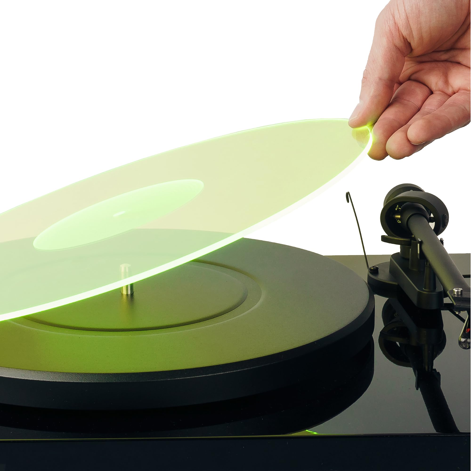 

Hudson Acrylic Turntable Mat American LP Slipmat Greenlit Hi-Fi