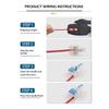 5/10PCS Mini Fast Compact Splicing Conductor Connector 1 In Multiple Out Splitter Splicing Terminal Block M3 Screw Fixing Hole