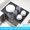 [Heat-Resistant Silicone Mat] Heat-Resistant & Non-Slip Extra Large Silicone Kitchen Splash Guard & Drying Mat | Up To 446°F/230°C,with Drainage Holes