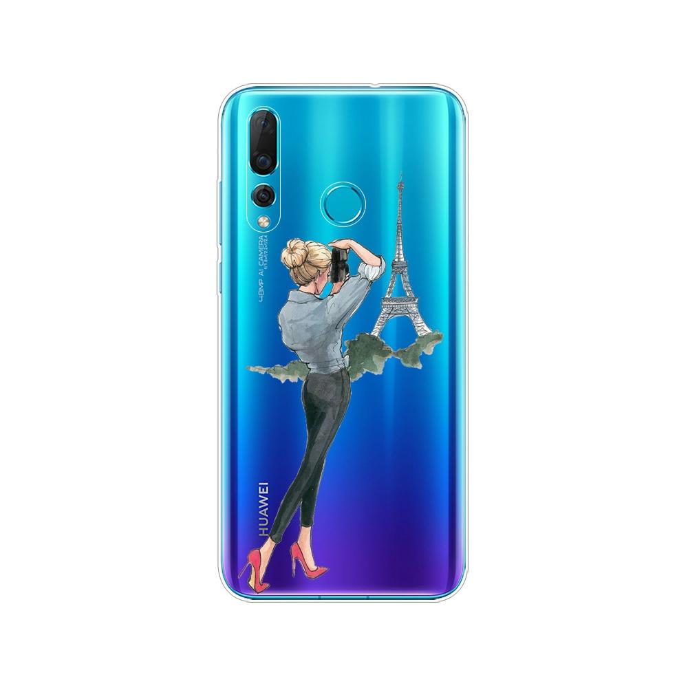 Mobile Silicon Phone Bag Case For Huawei Nova 4 4e Case Soft TPU Back Phone Cover For Nova4 nova4E Cover Protective Back Cover