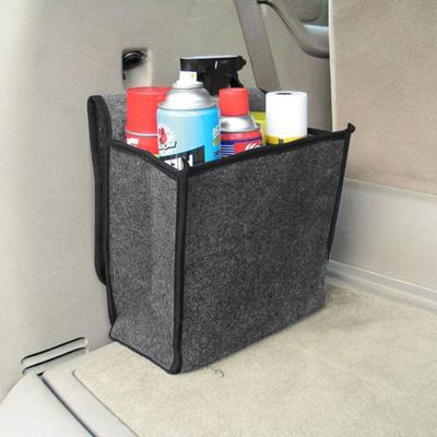 Boîte de rangement en tissu feutré, sac de rangement de voiture, boîte d'organisation de coffre, sacs de conteneur de fret automobile, sacs de rangement multi-poches, accessoires de voiture