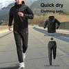 Li-Ning Fashion Lightweight Hooded Jacket Running Simple Comfortable Long Pants Casual Sports Suit Unisex Sports Suit Black AFDUD69#W