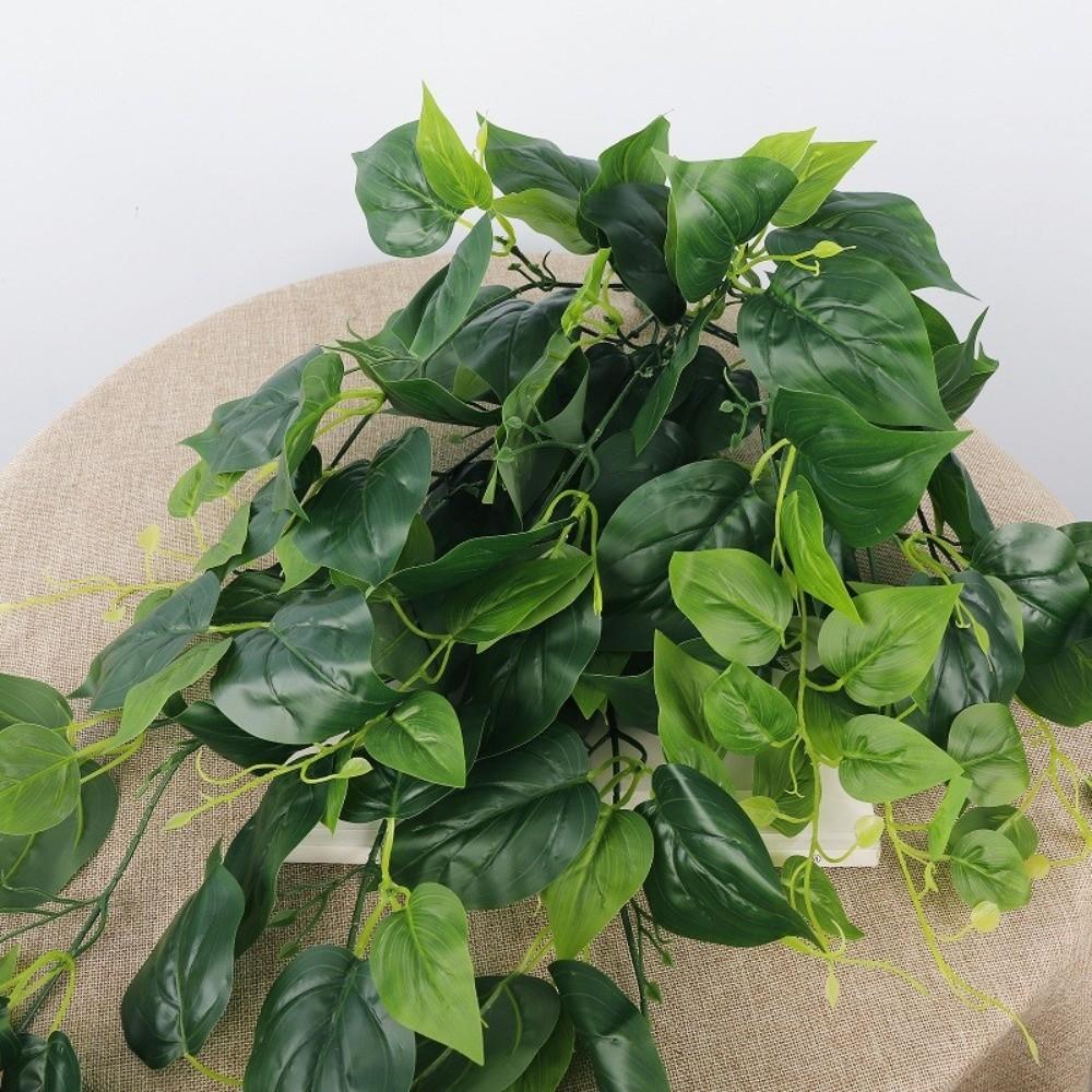 Plastic Fake Hanging Plants Handmade Realistic Vine Plants Simulation Greenery  Wall Decoration