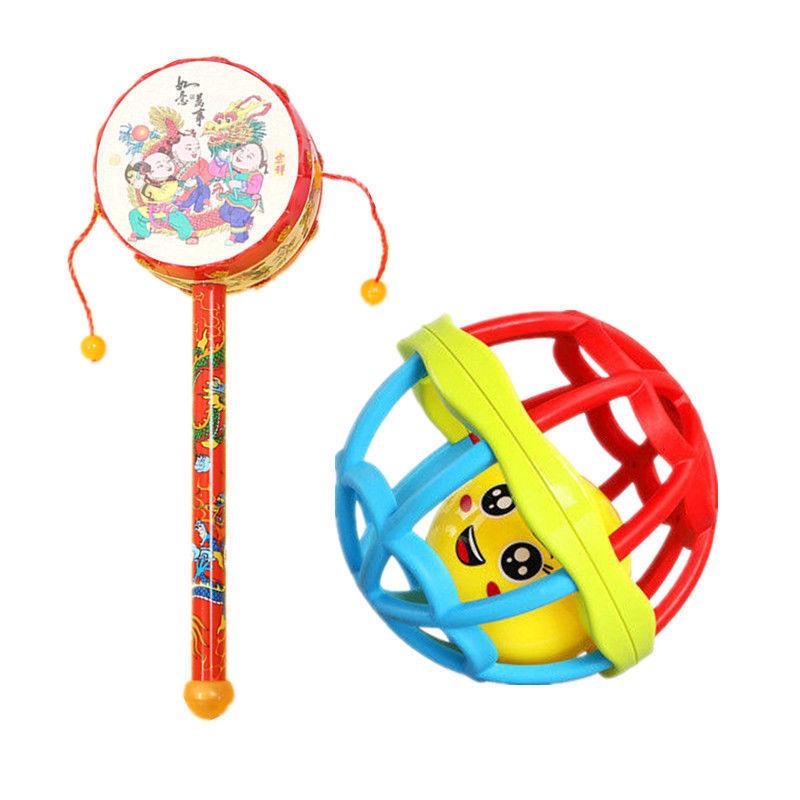Babyrasselspielzeug für Jungen & Mädchen, Frühes Lernen, Greif- & Verfolgungs-Trainer, 0-12 Monate