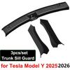 for Tesla Model YL/Y Juniper Launch 2025 2026 Accessories Rear Trunk Sill Guard Protector Door Side Suede Anti-scratch Strip