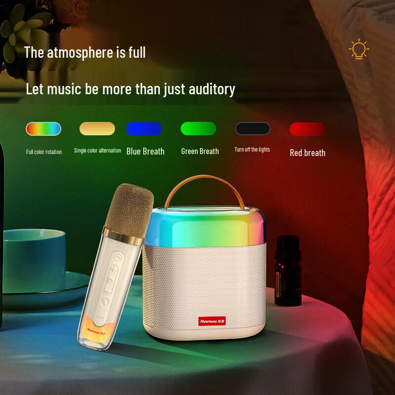 Newsmy MC72 Portable KTV Wireless Speaker with Microphone CN plug (adapter included)