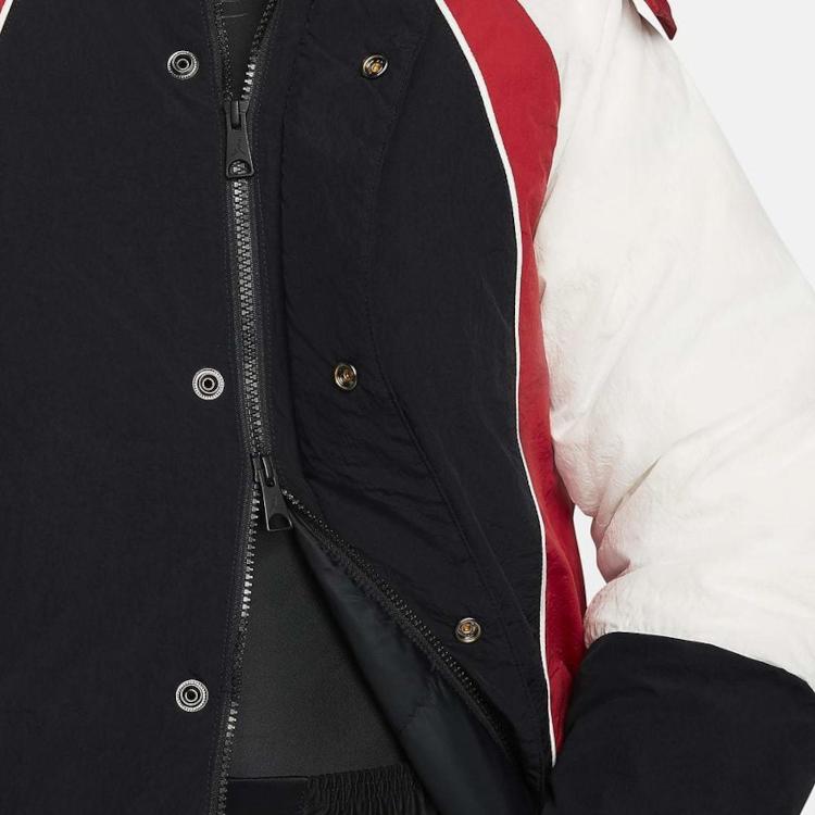 Jordan Mid-Length Brand Logo Detachable Hood Warm Fleece-Lined Durable Down Jacket Women Outerwear Multicolor DH0782-011