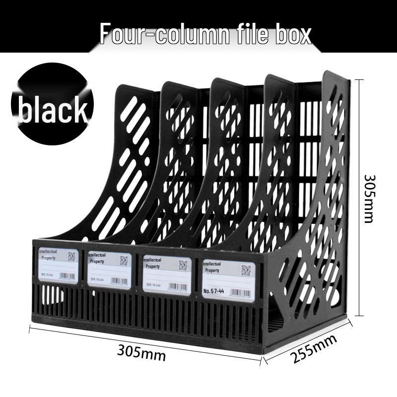Four-Tier Desktop File Organizer with Storage Trays for Office Supplies