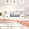 Bed Headboard with Shelves White 180 x 19 x 103.5 cm