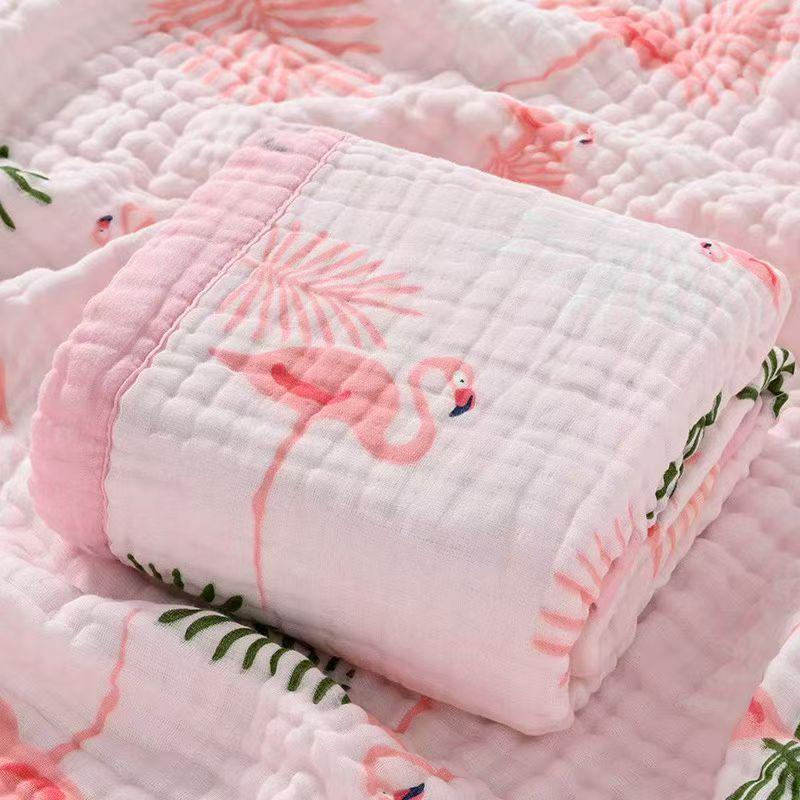 Six-layer Pure Cotton Gauze Baby Blanket and Swaddle