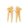 Goth Multilayer Beads Pendant Drop Earrings for Women 2026 New Trend Punk Irregular Pierced Earring New Year Jewelry