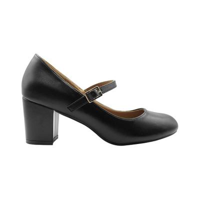 Womens/Ladies Araceli Wide Block Heel Mary Janes