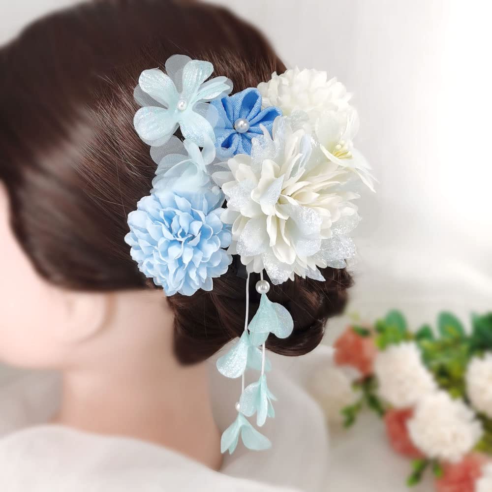 hair artificial perfect for and other traditional Japanese hair accessory for and other traditional Japanese hair clip with flower detailing
