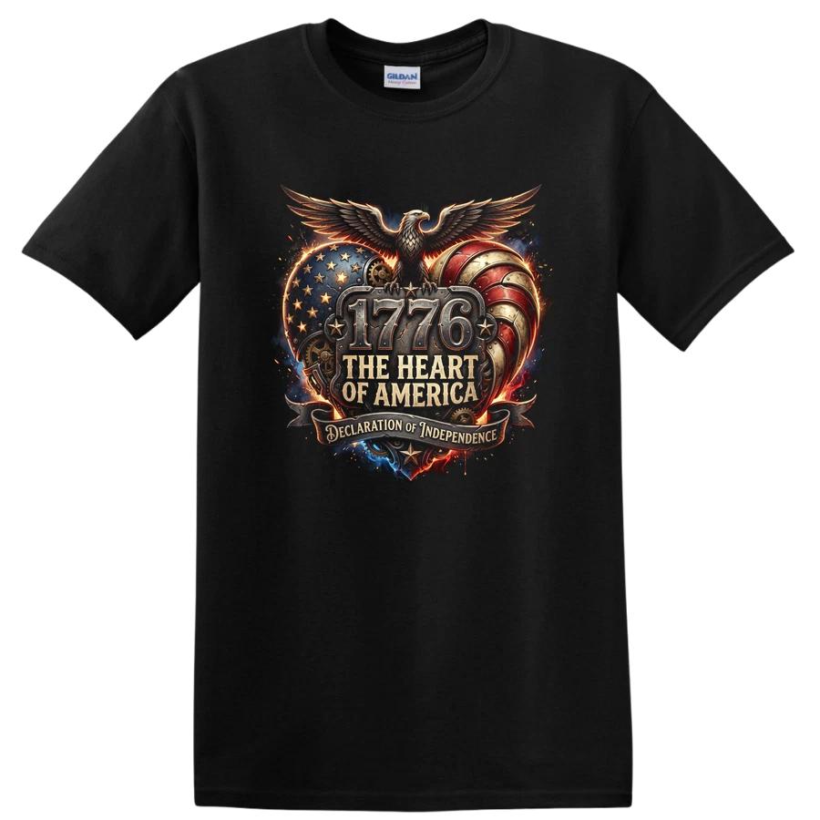 1776 The Heart of America Vintage T Shirt Declaration of Independence Tee XXL
