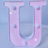 Pink LED Letter Light for Celebrations and Proposals