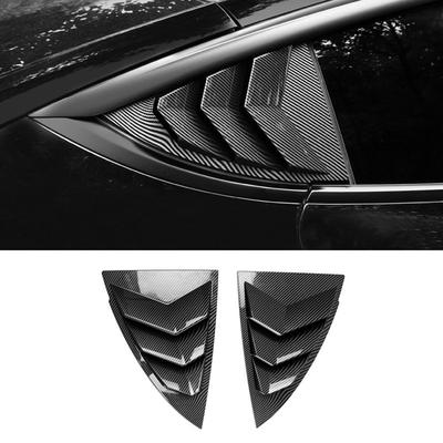 2pcs Car Rear Window Shutter Cover Trim Window Louver Side Vent Trim For Tesla Model 3 Model Y 2017- Accessories
