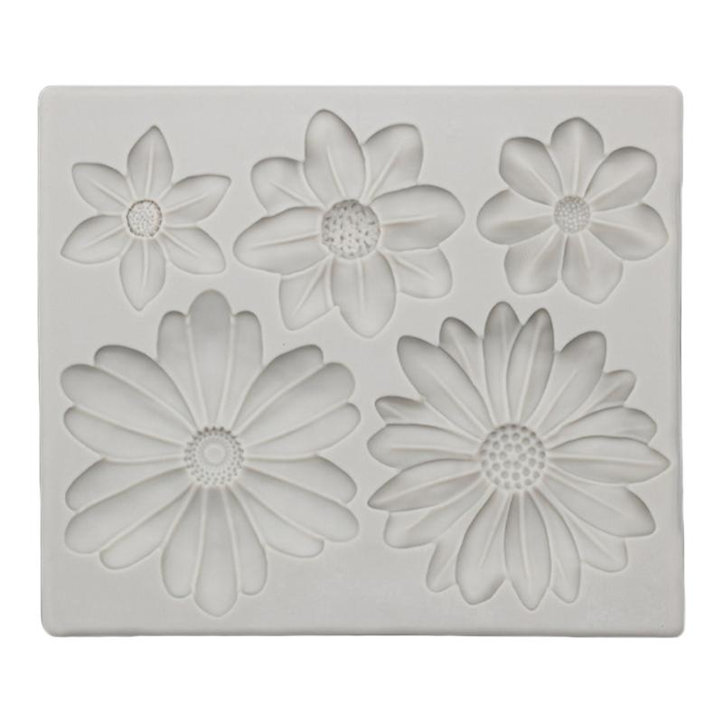 Daisy Shape Silicone Chocolate Mould Cake Decorating Baking Accessories