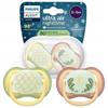 Baby Pacifier - Philips Avent - SCF376/27 - Ultra Air Nighttime 0-6 Months Orthodontic Silicone Luminescent
